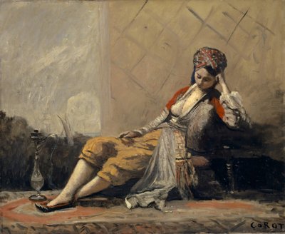 Odaliske, 1871-73 von Jean Baptiste Camille Corot