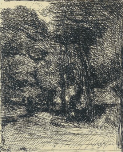 Memória de Bas-Bréau de Jean-Baptiste-Camille Corot