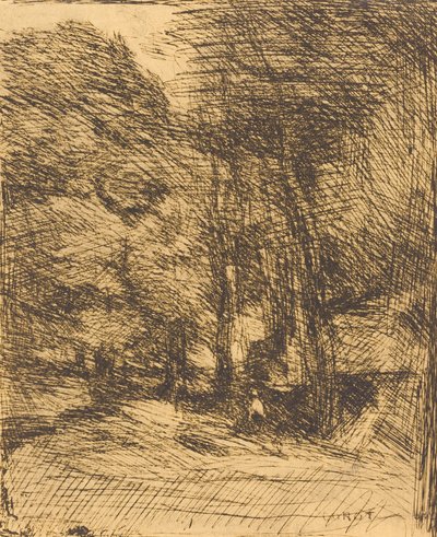 Lembrança de Bas-Breau Lembrança de Bas-Breau, 1858. de Jean Baptiste Camille Corot