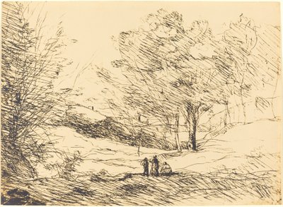 Lembrança do Lago Maggiore de Jean Baptiste Camille Corot