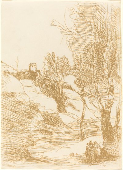 lembrança de Salerno de Jean Baptiste Camille Corot