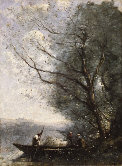 The Ferryman, c.1865 (óleo sobre tela) de Jean Baptiste Camille Corot