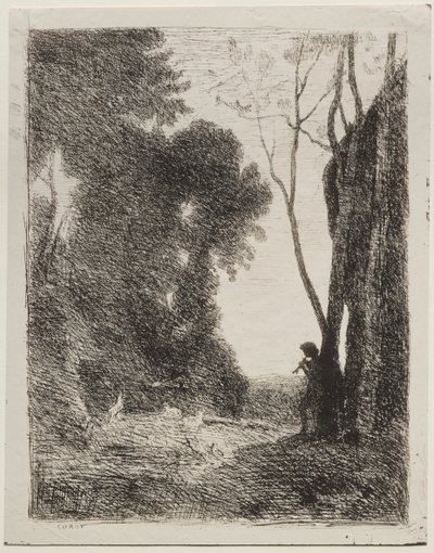O Pastorinho de Jean-Baptiste-Camille Corot