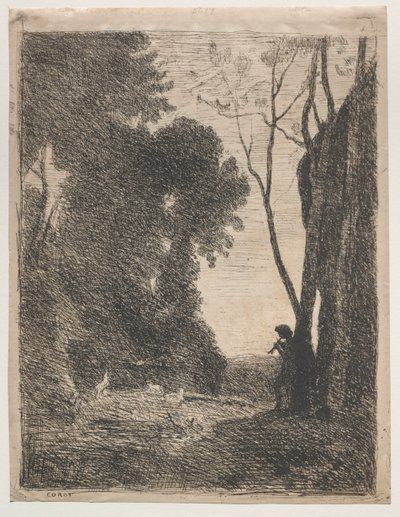 O Pastorinho de Jean-Baptiste-Camille Corot