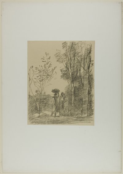 O Encontro na Floresta de Jean-Baptiste-Camille Corot