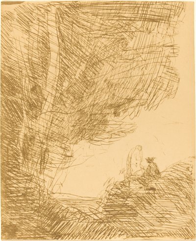 O poeta e sua musa (Le Poete et la muse) de Jean Baptiste Camille Corot