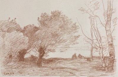 Salgueiros e Choupos de Jean Baptiste Camille Corot