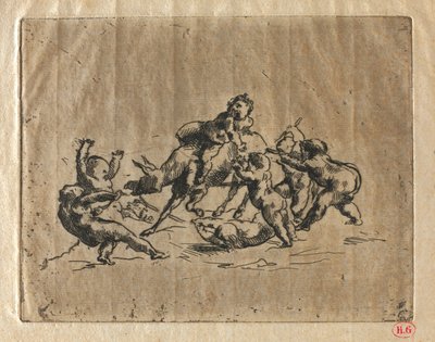 Bacanal com crianças e burro de Jean Baptiste Carpeaux