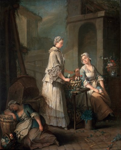 Uma menina de flor, c1795-c1799. de Jean Baptiste Charpentier the Elder