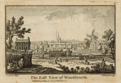 A, leste, vista, de, Wandsworth de Jean Baptiste Claude Chatelain