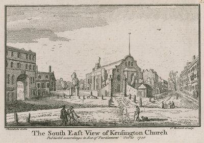 A, sul, leste, vista, de, kensington, igreja de Jean Baptiste Claude Chatelain