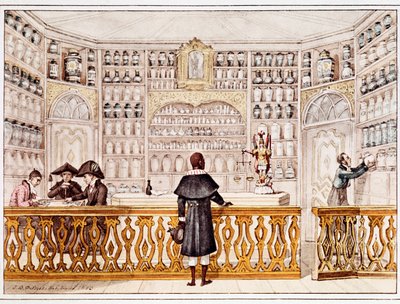 O boticário (imprimir de Jean Baptiste Debret
