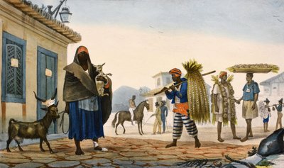 e litografias a cores de Jean Baptiste Debret