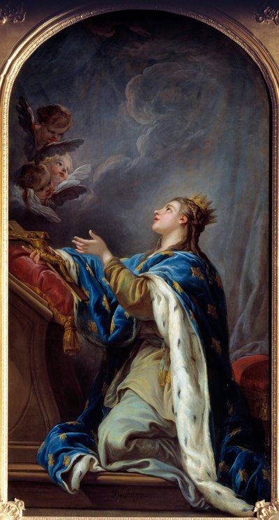 Santa Joana da França (óleo sobre tela) de Jean Baptiste Deshays