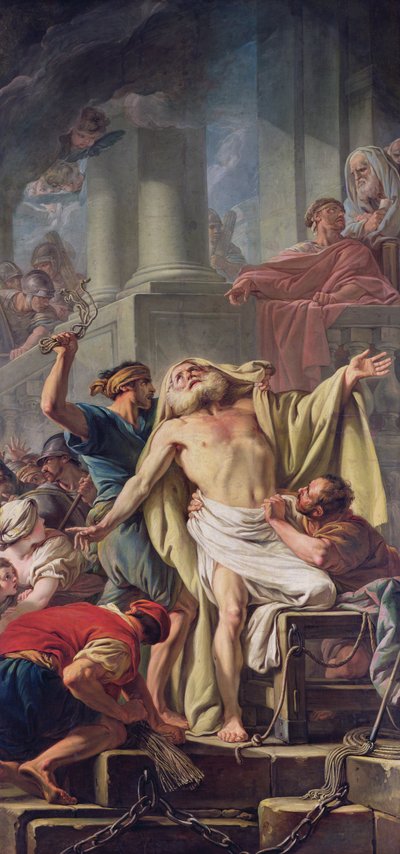 A Flagelação de Santo André, 1761 de Jean Baptiste Deshays de Colleville