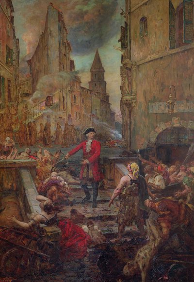 O Cavaleiro Roze no Montee dAccoules, Marselha de Jean Baptiste Duffaud