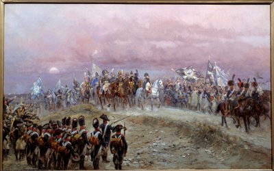Noite da Batalha de Iena 14/10/1806 Pintura de Edouard Detaille (1848-1912) 1894 Sol. 0,8x1,3 m Paris, Musee de l