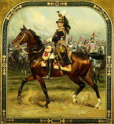 O general de Hautpoul a Cheval, 1912 de Jean-Baptiste Edouard Detaille