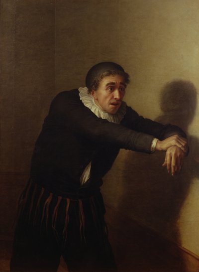 O ator Grandmesnil (fl.1790) como Harpagon em &39;The Miser&39; de Jean Baptiste Francois Desoria