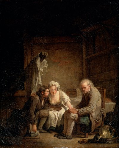 Homem cego enganado, c1755 de Jean Baptiste Greuze