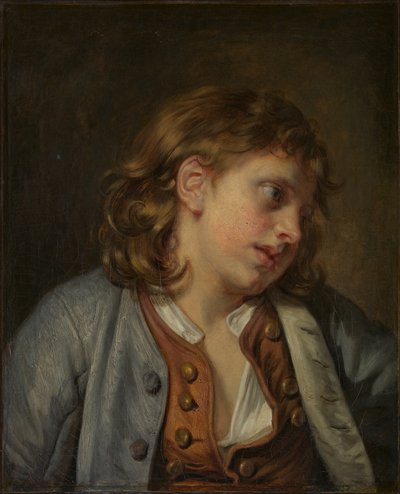 Cabeça de um jovem rapaz, 1763. de Jean Baptiste Greuze