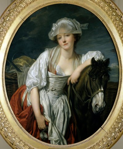 Pintura La laitiere de Jean Baptiste Greuze (1725-1805) Sol do século XVIII. 1,06x0,86 m Paris, Musee du Louvre. de Jean Baptiste Greuze