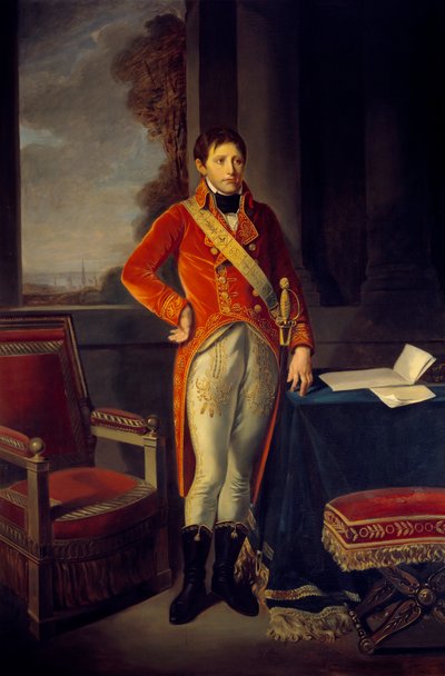 Portrait en pied de Bonaparte en premier consul (1769 - 1821). Pintura de João Batista Greuze (1725-1805) de Jean Baptiste Greuze
