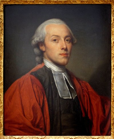 Retrato de Charles Paul Jean Baptiste de Bourgevin de Vialart de Saint Morys (1772-1817), conselheiro da Grande Câmara do Parlamento de Paris. Pintura de Jean Baptiste Greuze (1725-1805), óleo sobre madeira. Arte francesa de Jean Baptiste Greuze