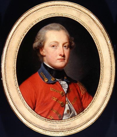 Retrato de George Augustus Herbert, c.1780 (óleo sobre tela) de Jean Baptiste Greuze