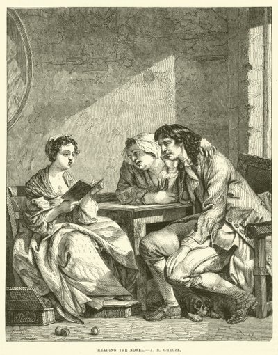 Lendo o romance de Jean Baptiste Greuze