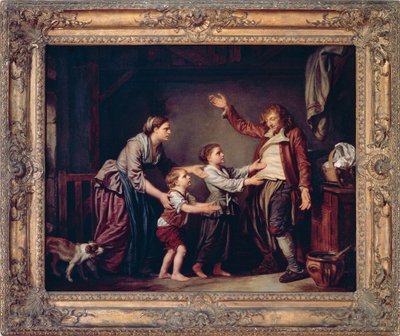 Regresso de bêbado, de Jean-Baptiste Greuze (1725-1805) de Jean Baptiste Greuze