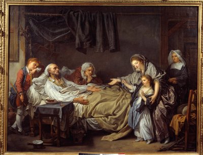 A dama da caridade. Pintura de Jean Baptiste Greuze (1725 -1805) de Jean Baptiste Greuze