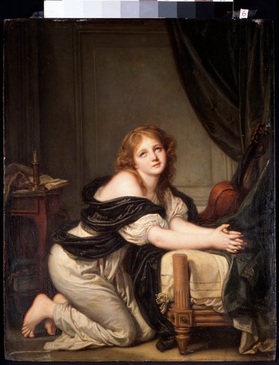 A oração matinal (óleo sobre tela de Jean Baptiste Greuze
