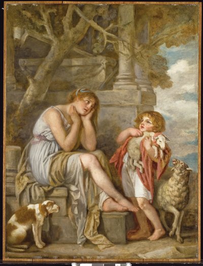 "Cheri Lamb, década de 1780 de Jean Baptiste Greuze