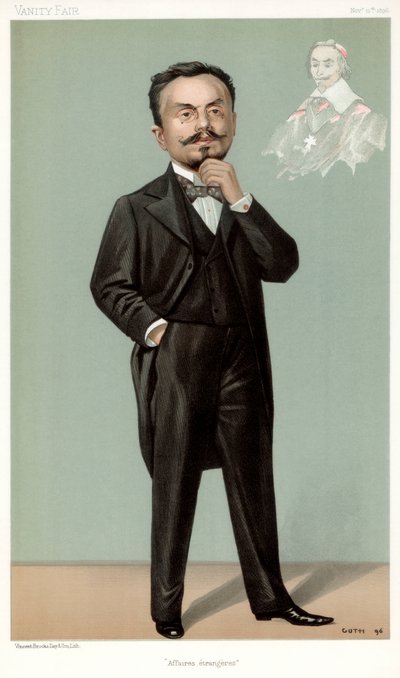 Affaires Etrangeres, Gabriel Hanotaux, estadista francês, 1896 de Jean Baptiste Guth