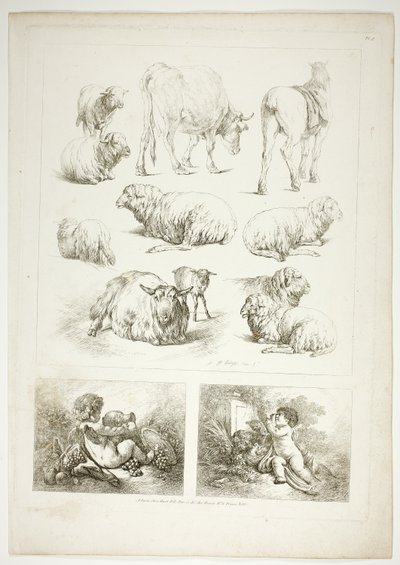 Placa Oito de 38 de Oeuvres de J. B. Huet de Jean Baptiste Huet
