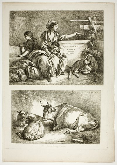 Placa Dezenove de 38 de Oeuvres de J. B. Huet de Jean Baptiste Huet