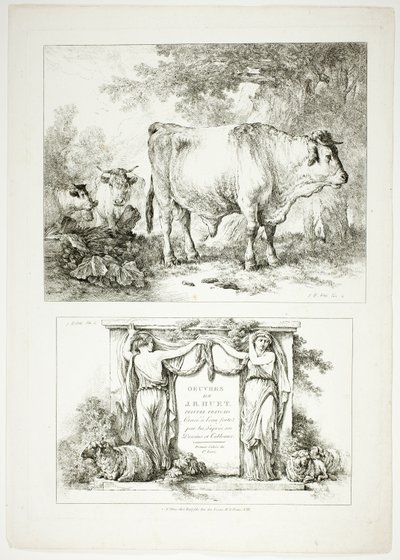 Placa Um de 38 de Oeuvres de J. B. Huet de Jean Baptiste Huet