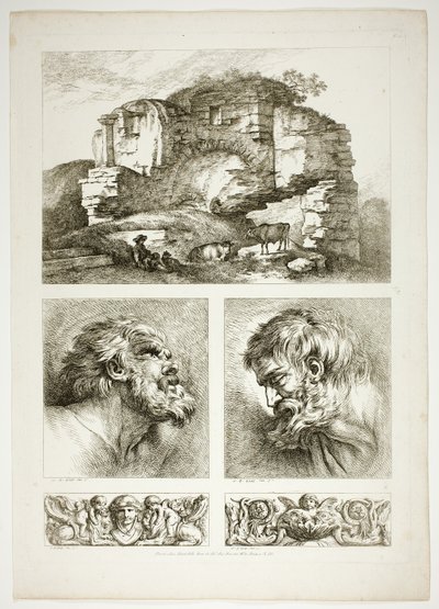 Placa dez de 38 de Oeuvres de J. B. Huet de Jean Baptiste Huet