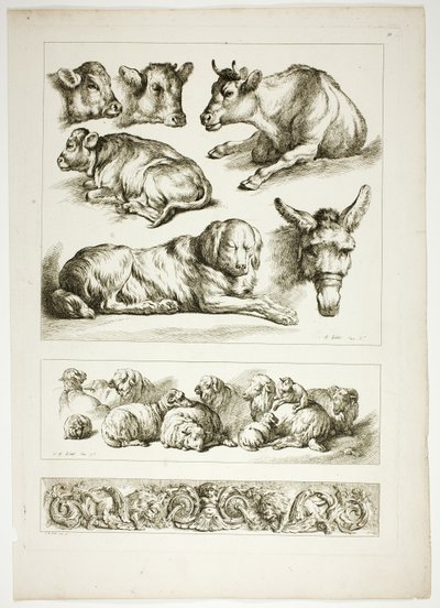 Placa vinte de 38 de Oeuvres de J. B. Huet de Jean Baptiste Huet