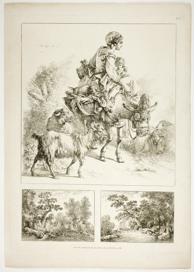 Placa Dois de 38 de Oeuvres de J. B. Huet de Jean Baptiste Huet