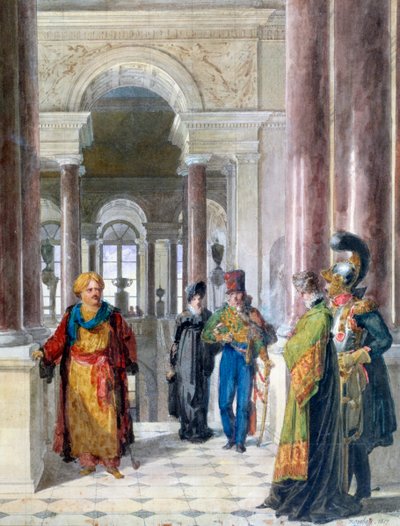 Explorando o Museu, 1817 de Jean Baptiste Isabey