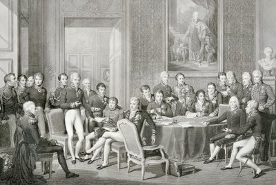 Participantes do Congresso de Viena em 1814-1815 de Jean Baptiste Isabey