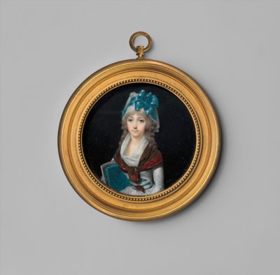 Retrato de uma Mulher, c.1795 (marfim) de Jean Baptiste Isabey