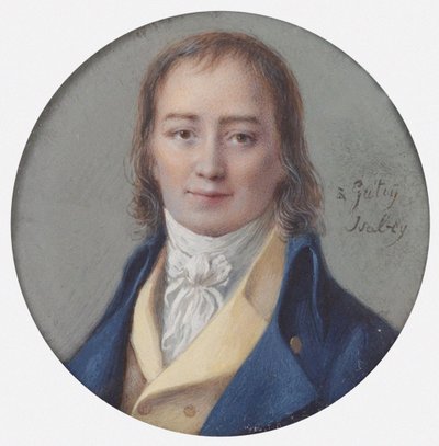Retrato do compositor André Ernest Modeste Grétry 1741-1813, 1786-1788. de Jean Baptiste Isabey