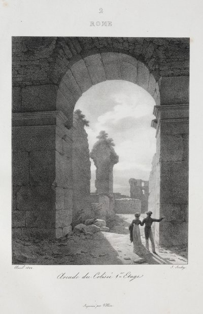 Viagem à Itália em 1822 de Jean Baptiste Isabey