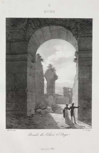 Viaje para a Itália em 1822, 1833. de Jean Baptiste Isabey