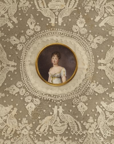 Retrato da princesa Pauline Schwarzenberg de Jean Baptiste Jacques Augustin