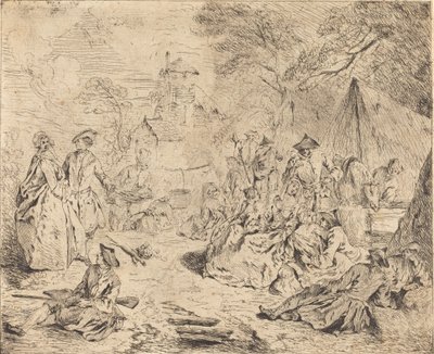 Descanso das tropas de Jean Baptiste Joseph Pater