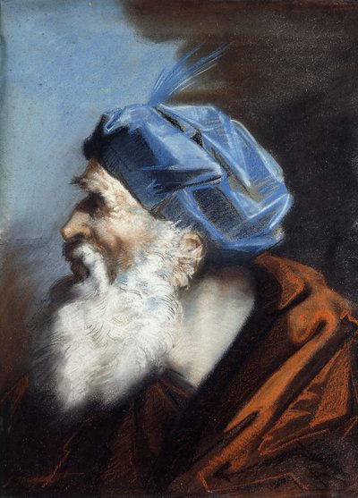Um chefe de José de Arimetéia, olhando para a esquerda, de Jean Baptiste Jouvenet